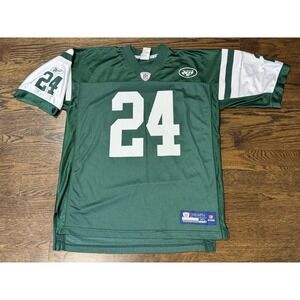 Reebok Derrelle Revis New York Jets Jersey Mens #24 Green NFL Football